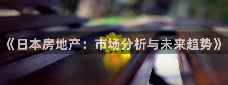新宝5代理：《日本房地产：市场分析与未来趋势》