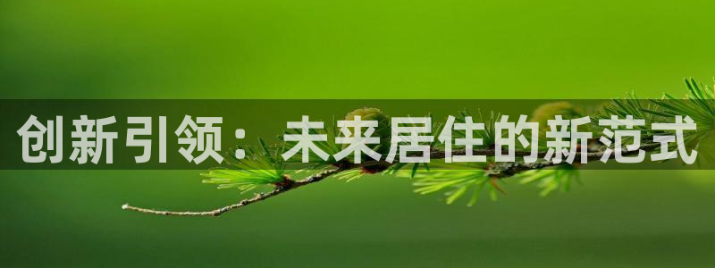 新宝5官网霸：创新引领：未来居住的新范式