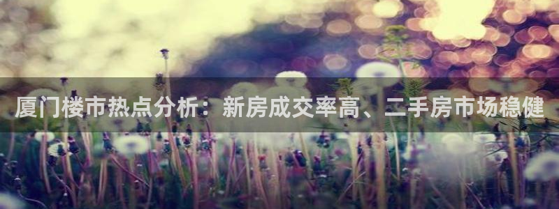 新宝5吴74OOO5：厦门楼市热点分析：新房成交率高、二手房