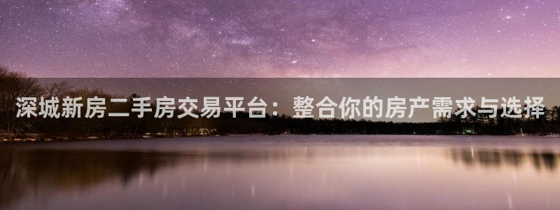 新宝5月：深城新房二手房交易平台：整合你的房产需求与选择