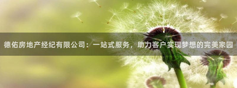 新宝5彩票平台登陆：德佑房地产经纪有限公司：一站式服务，助力